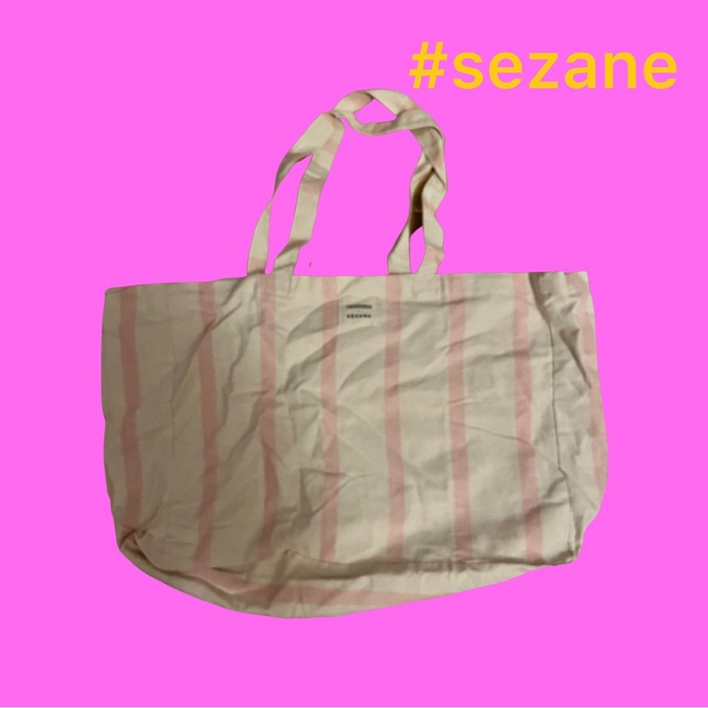 2 Sezane Totes | Blue and Pink